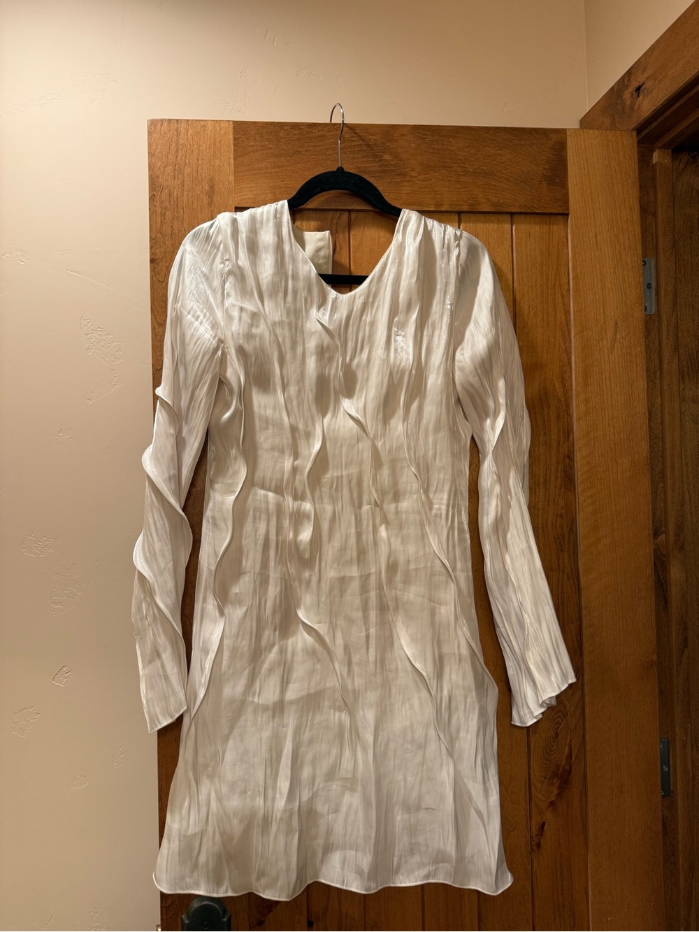 Kenzo Long-Sleeve Textured Shift Dress